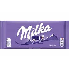 CHOC MILKA BARRA 100G ALPINE MILK