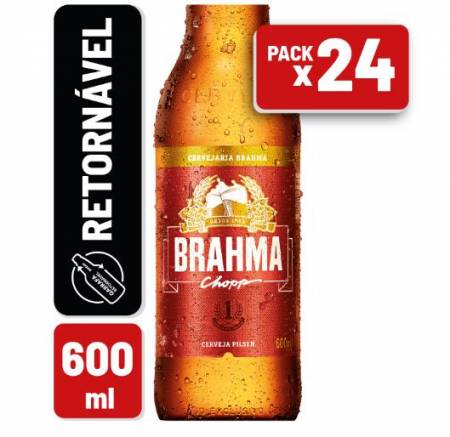 CERVEJA BRAHMA GF 600ML