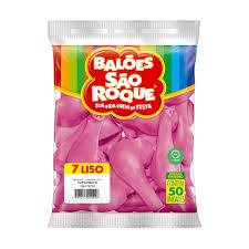 BALAO SAO ROQUE LISO N7 C/50 ROSA TUTTI FR