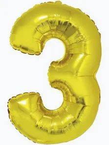 BALAO NUMERICO FESTMIL SILVER FESTAS N3 DOURADO
