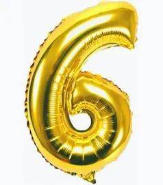 BALAO NUMERICO FESTMIL SILVER FESTAS N6 DOURADO