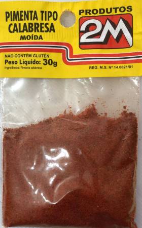 ESP 2M PIMENTA TIPO CALABRESA MOIDA 30G