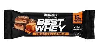 BARRA PROTEICA ATLHETICA BEST WHEY 62G CARAMELO CR