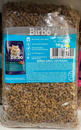 RACAO BIRBO GATO CASTRADO 1KG