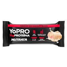 BARRA PROTEICA NUTRATA YOPRO 55G MORANGO/CHOC BCO