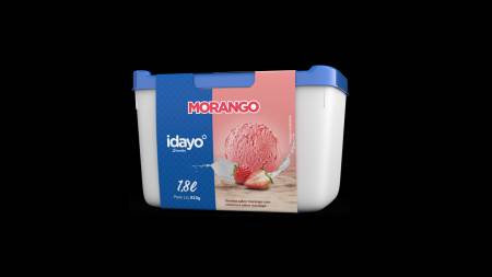 SORVETE IDAYO POTE 1,8L MORANGO