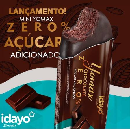 SORVETE IDAYO PICOLE YOMAX 45G ZERO ACUCAR
