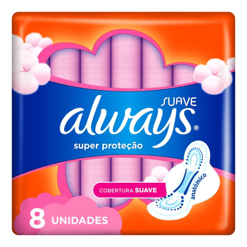 ABS ALWAYS SUP PROT SUAVE C/8 C/ABAS