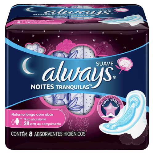 ABS ALWAYS NOITE TRANQ SUAVE C/ABAS C/8