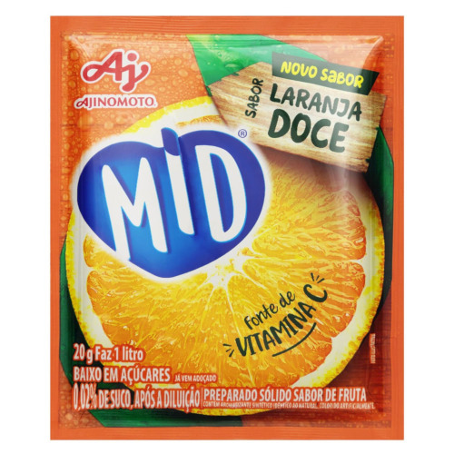 REFRESCO MID 20G LARANJA DOCE