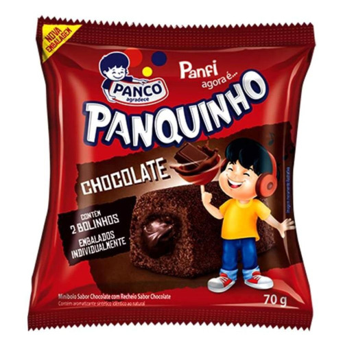BOLO PANCO PANQUINHO 70G 2X1 CHOCOLATE