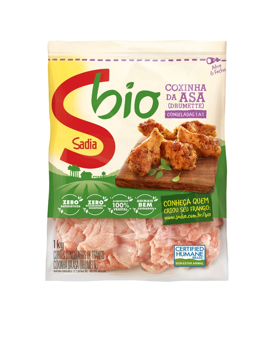 CARNE AVE BIO 1KG COXINHA ASA SADIA IQF