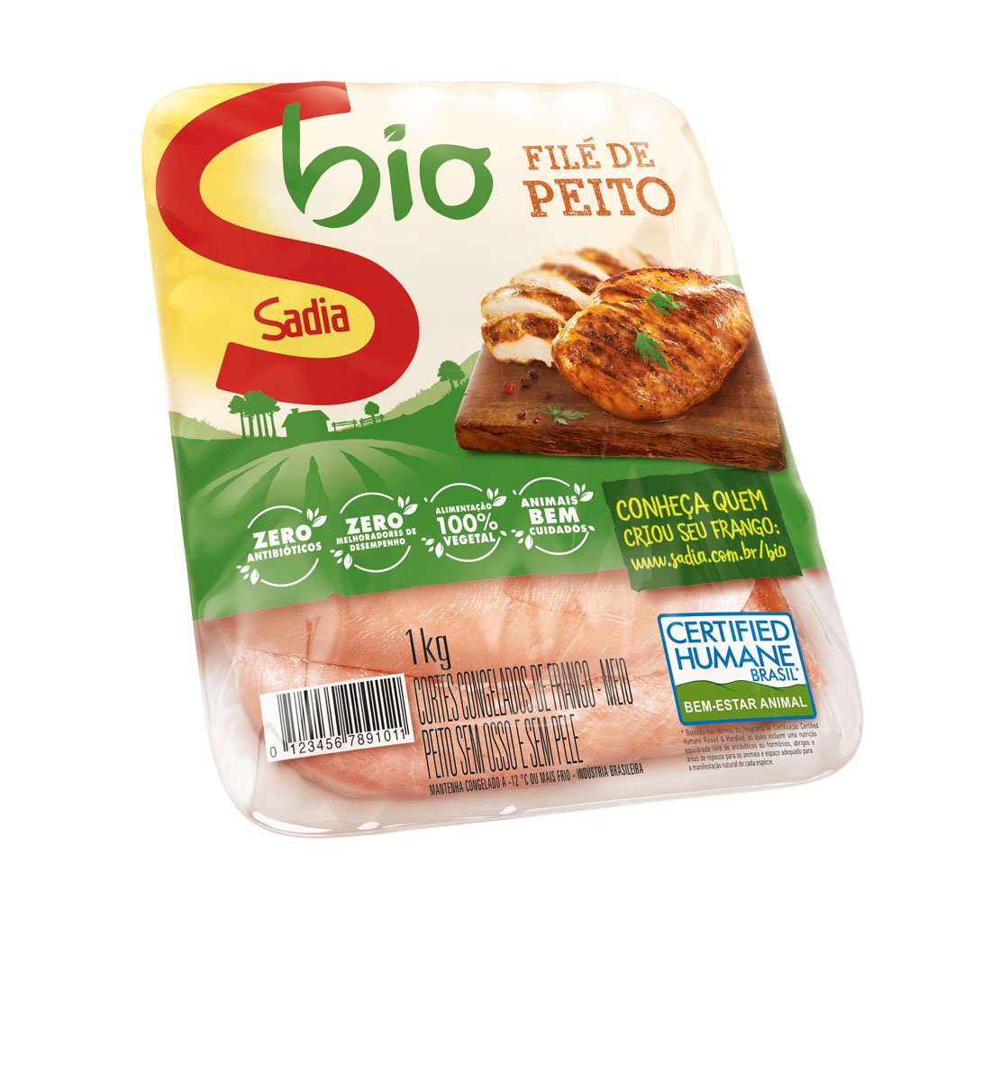 CARNE AVE BIO 1KG FILE PEITO SADIA BANDEJA