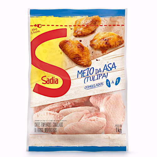 CARNE AVE 1KG MEIO ASA SADIA IQF
