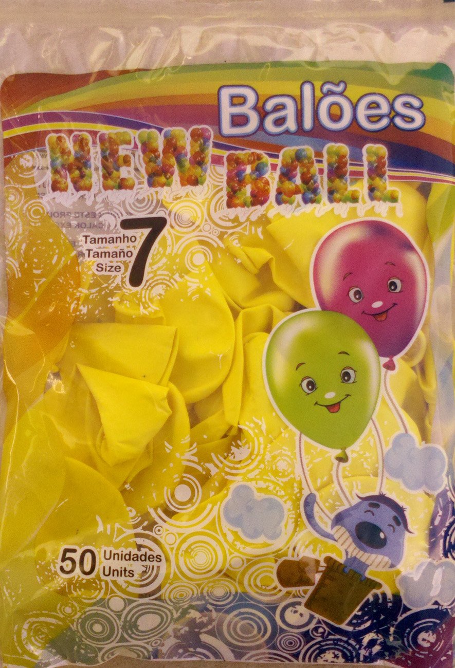 BALAO DUDONI PARANA LISO N7 C/50 AMARELO