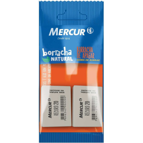 BORRACHA APAGAR MERCUR RECORD 20 C/2