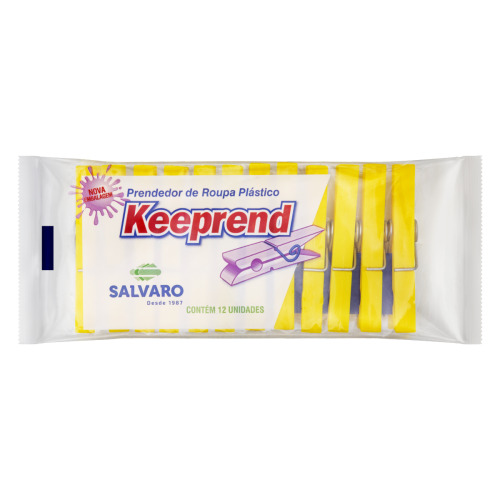 PRENDEDOR ROUPA PLAST KEEPREND C/12