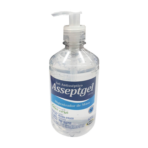 ALCOOL GEL ASSEPTGEL 70º 420G ALOE VERA