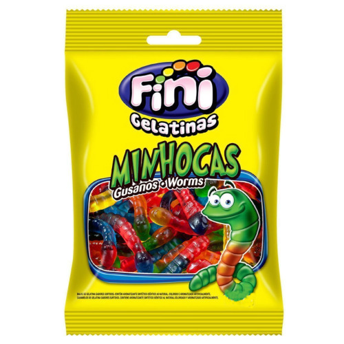 BALA GELATINA FINI 100G MINHOCAS BRILHO