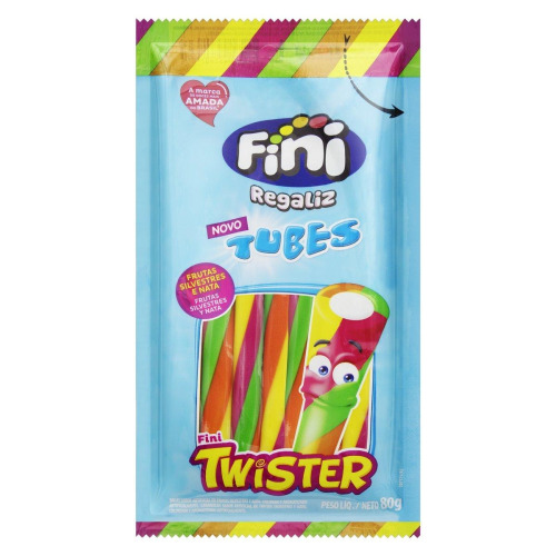 BALA FINI REGALIZ TUBES 80G TWISTER FR.SILV/NATA
