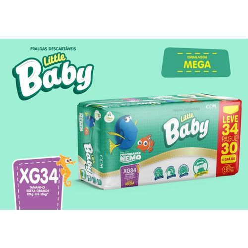FRALDA DESC LITTLE BABY MEGA XG L34P30