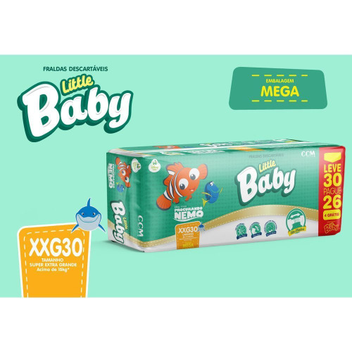 FRALDA DESC LITTLE BABY MEGA XXG L30P26